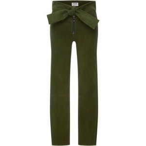 Frame Denim Bow-embellished Suede pants size 29